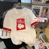 「22款可选」女装短袖T恤2023夏季新款宽松小香风卡通印花棉上衣ins 商品缩略图3