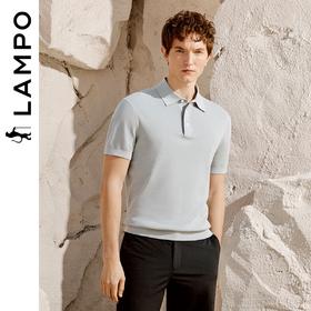 【Lampo蓝豹】B6F 男士麻爽棉短袖商务polo衫