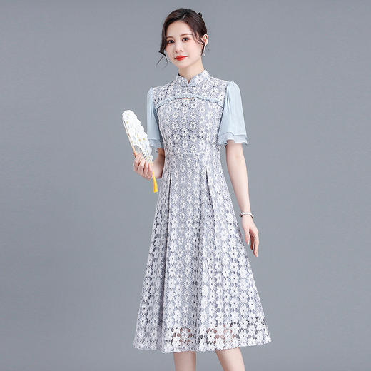 复古修身时尚蕾丝裙A字裙旗袍裙QYM-YX-MG7769 -Y 商品图0