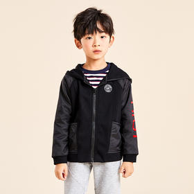 mettekids儿童外套男童2022春秋潮帅气夹克中大童撞色休闲童装