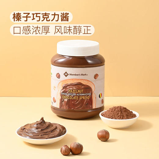 MM 山姆 Member's Mark 比利时进口 榛子仁代可可脂巧克力酱 1kg 商品图1