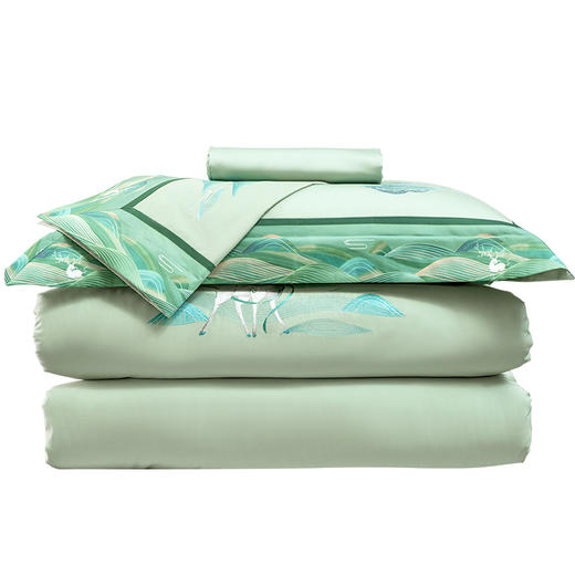 多喜爱山海经 60S新绒棉刺绣四件套 山灵曼路cs 商品图9