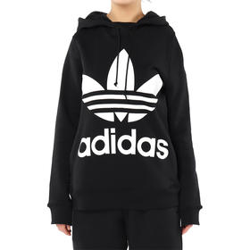 【微瑕清仓 不退不换 介意慎拍】Adidas/阿迪达斯三叶草女子休闲连帽加绒卫衣 CE2408