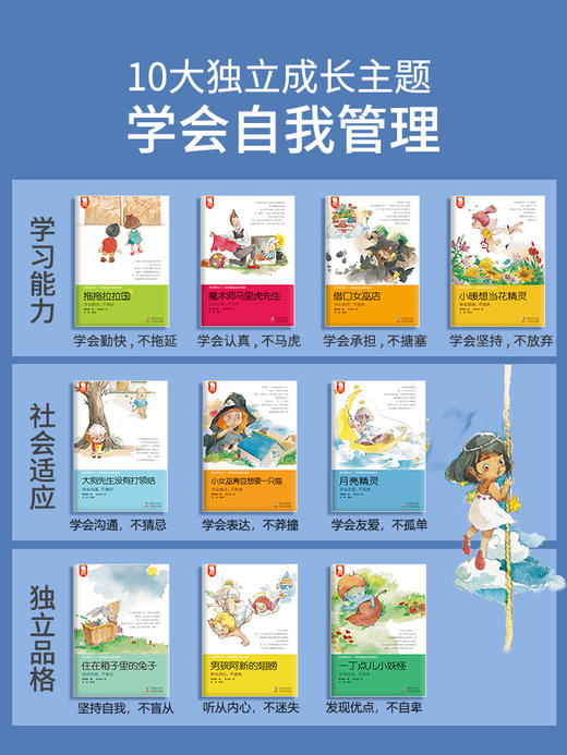 35万妈妈五星好评的《歪歪兔独立成长童话——学会管自己》（全10册）童书 商品图1
