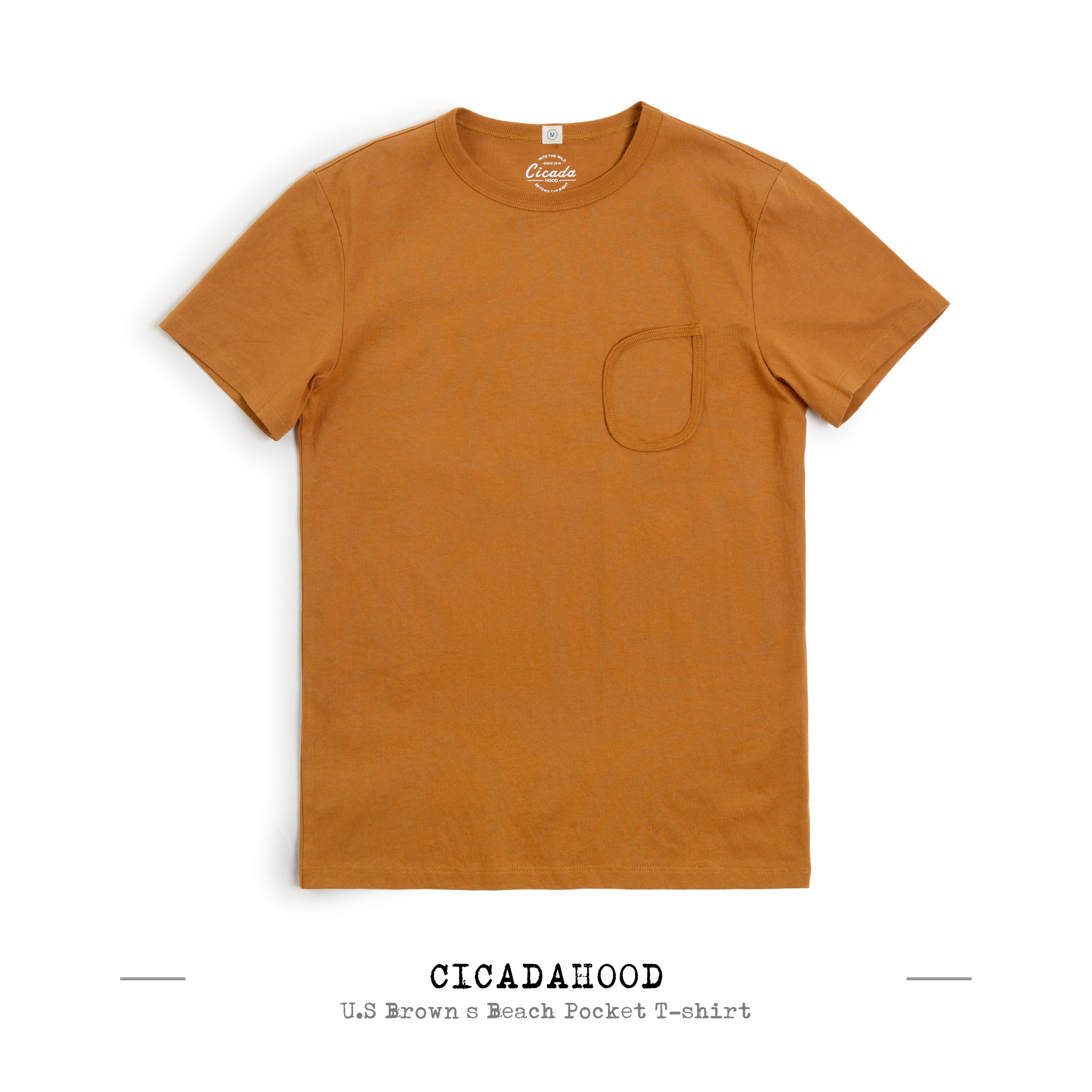 Cicadahood U.S Brown’s Beach Pocket T-shirt 美式复古运动T恤