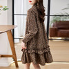 春夏新款，复古碎花长袖连衣裙HR-ZYF2317-1 商品缩略图1