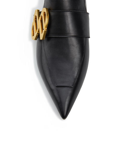 【1码】玛丝菲尔 黑色尖头平底皮鞋A2CX14184 商品图3