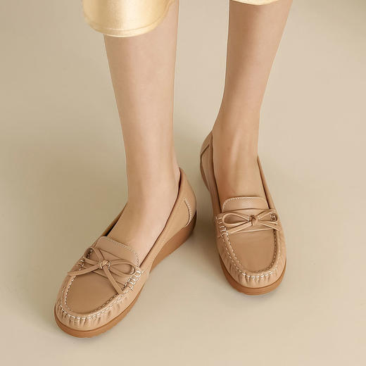 西村名物2023春季新款通勤舒适单鞋百搭可爱圆头经典复古鞋T23AE12561 商品图4