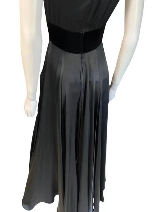 【投稿】喵娘精工@M64《薇安妮》丝绒拼接缎面连衣裙 商品图5