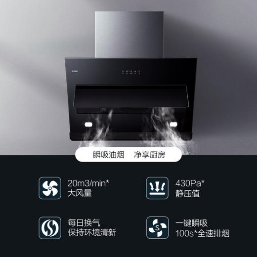 方太3侧吸式近吸式抽吸脱排3油烟机燃气灶具家用厨房烟灶套装20风量JQC2A+TH33B（天然气） 商品图3