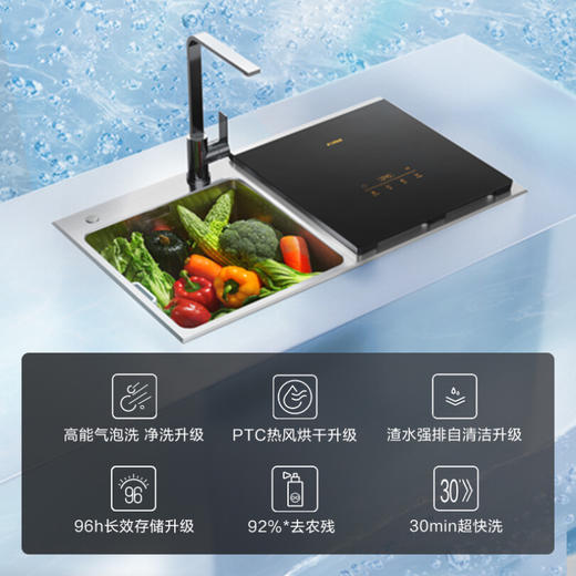 方太方太洗碗机水槽式家用 跨界三合一 全自动洗烘一体 高能气泡洗 加强除菌 洗海鲜果蔬去农残 C3A 商品图1