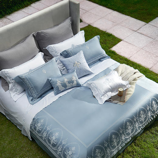 【ROYALCOVER】罗卡芙欧式刺绣100S双股贡缎套件新疆棉四件套 塞伦妮 商品图3