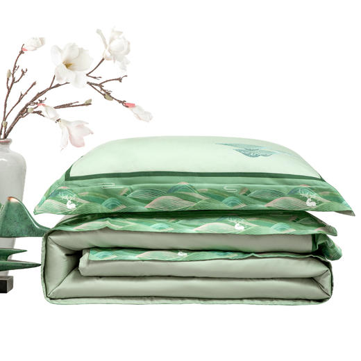 多喜爱山海经 60S新绒棉刺绣四件套 山灵曼路cs 商品图5