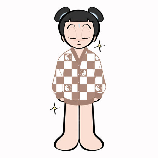 药九玖柒 1997邮政局/太极格纹开衫/JQ21100050 商品图4