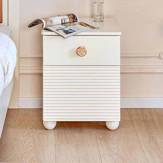 喜梦宝现代简约北欧床头柜多功能卧轻奢风室结婚床边储物柜 兔子 商品图0