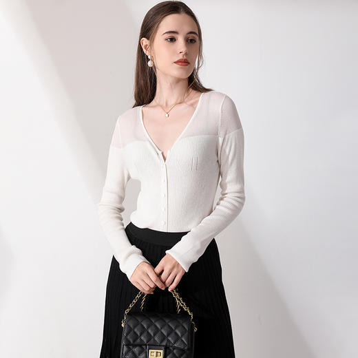 AVANN真丝羊绒开衫/半裙 商品图6