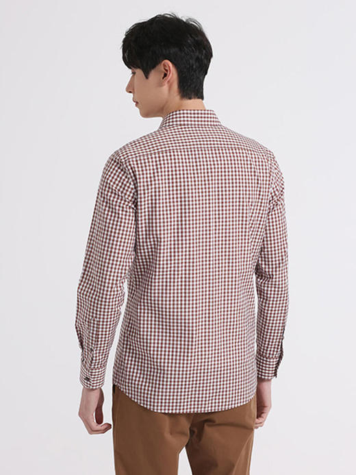 callisto玛奇棕白棋盘格全棉法式领衬衫 SSSTL005C 商品图2