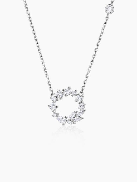 卡蒂罗麦穗花环项链女纯银轻奢小众2023年新款设计送闺蜜生日礼物 商品图5