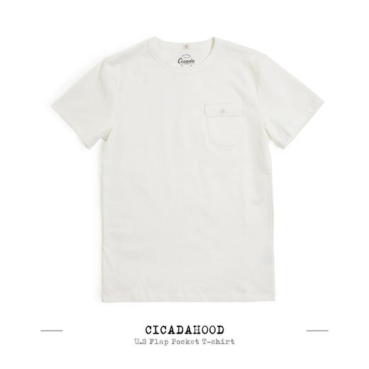 Cicadahood U.S Flap Pocket T-shirt 翻盖口袋 美式复古运动T恤 商品图0