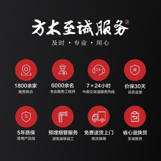 方太蒸箱40L大容积专业智能家用厨房嵌入式电蒸箱SCD40-E2M 商品图9