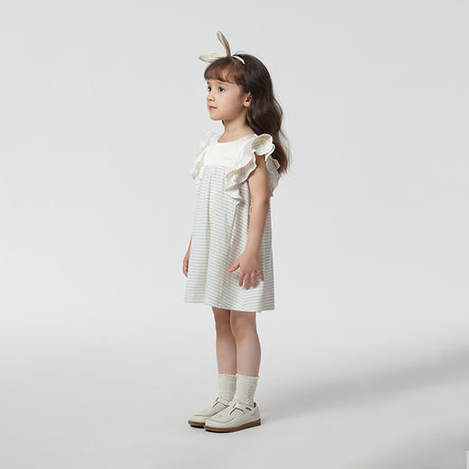 【商场同款】英氏女童连衣裙女宝宝休闲简约夏装裙子 商品图1