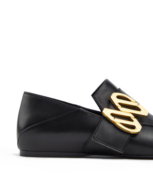 【1码】玛丝菲尔 黑色尖头平底皮鞋A2CX14184 商品图2