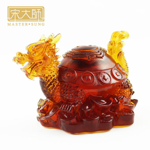 宋韶光新款 祥瑞龙头龟 古法琉璃摆件商务工艺礼品饰物 商品图1