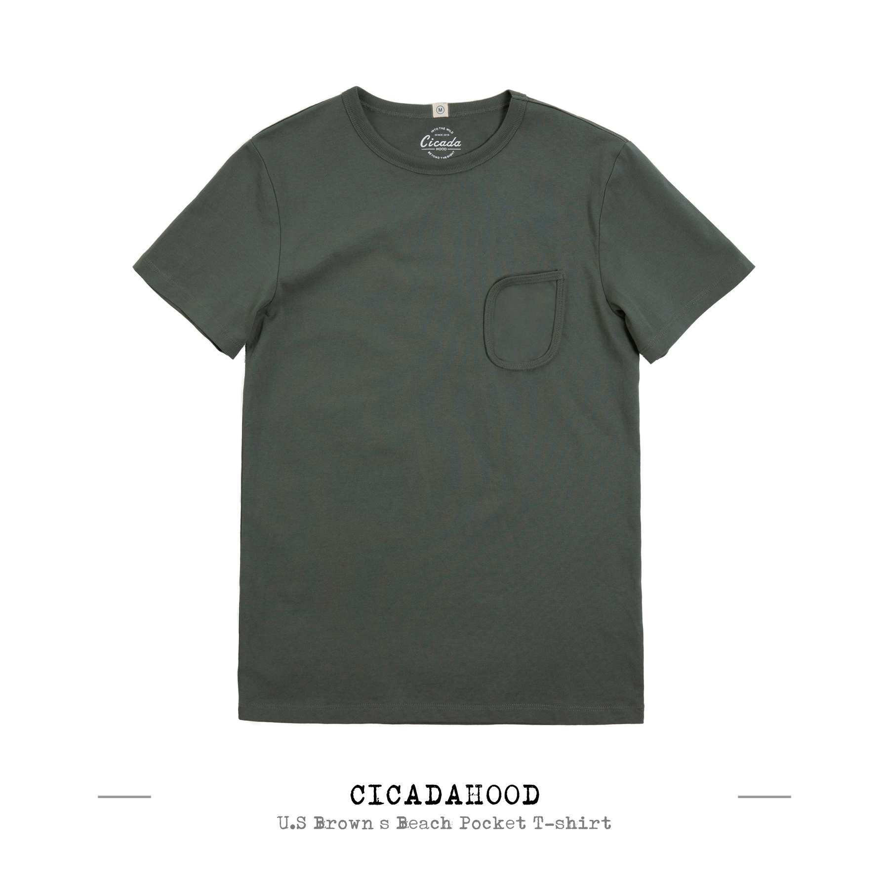 Cicadahood U.S Brown’s Beach Pocket T-shirt 美式复古运动T恤