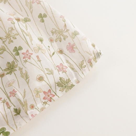 【马克珍妮 芦芙】夏装新款 女童棉真丝温柔夏花连衣裙230881 商品图5