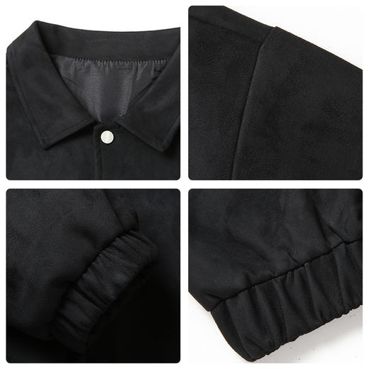 一口价【新款DX】大依优型大码翻领麂皮绒外套休闲大码男装潮款加肥加大休闲 商品图2