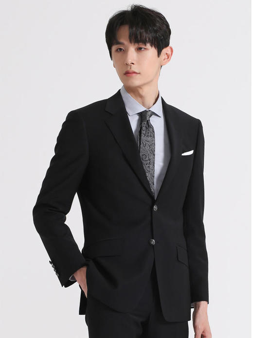 callisto黑色丝毛混纺西服 ARBWJ076C 商品图2