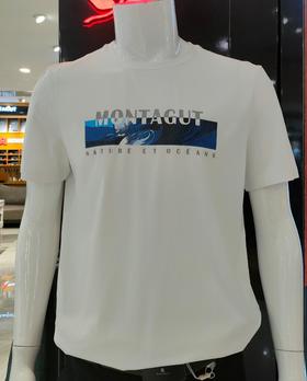 梦特娇男装2023款印花休闲短T