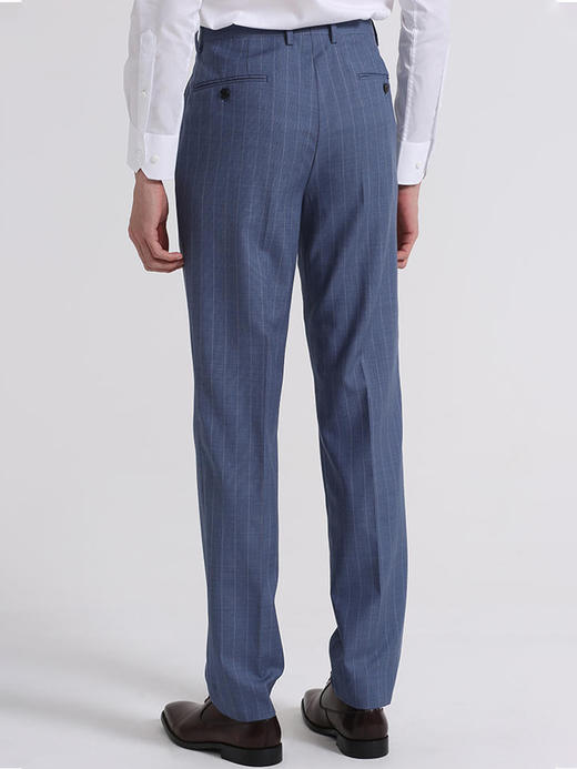 callisto蓝色全绵羊毛西裤 SSBWP012C 商品图3