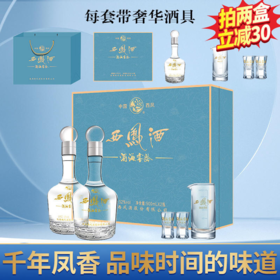 【推荐】西凤酒 酒海窖龄富贵礼盒 凤香型 52度 500ml*2