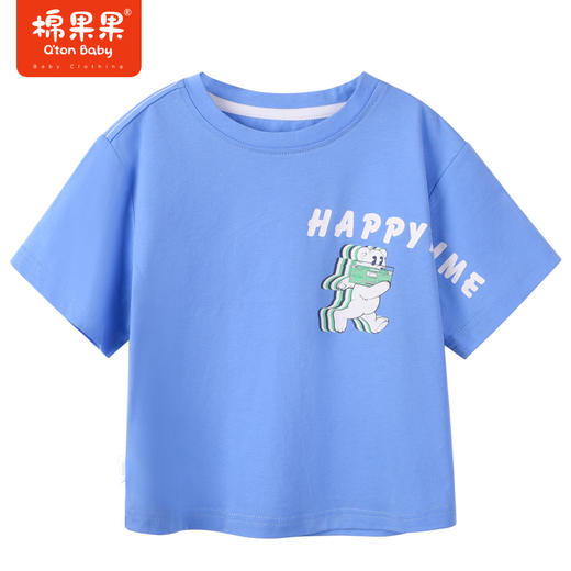 棉果果商场同款男童男宝夏季新品短袖T恤M212140223285 商品图0