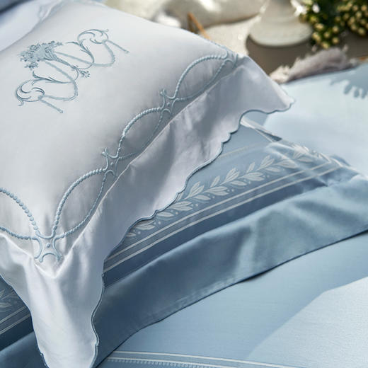 【ROYALCOVER】罗卡芙欧式刺绣100S双股贡缎套件新疆棉四件套 塞伦妮 商品图2