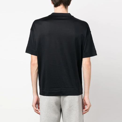 EMPORIO ARMANI 阿玛尼 男士字母徽标印花圆领短袖T恤 深蓝色 3R1TBD 1JUVZ 0920 商品图2