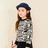 mettekids儿童羊绒衫春秋款童装女童毛衣字母提花加厚男童针织衫 商品缩略图2
