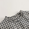 【马克珍妮 芦芙】夏装新款 女童法式木耳边格纹连衣裙230395 商品缩略图3