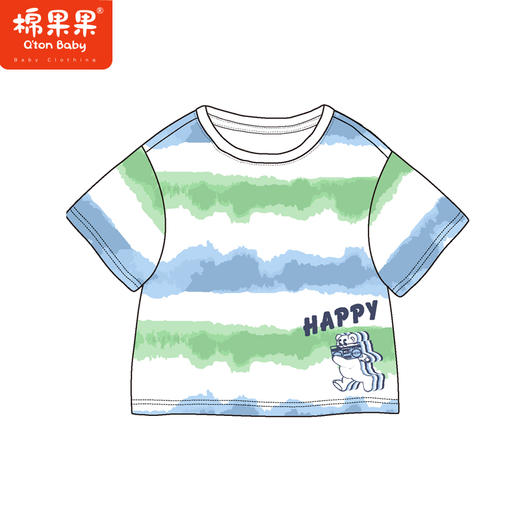 棉果果商场同款男童男宝夏季新品短袖T恤M212140223290 商品图6