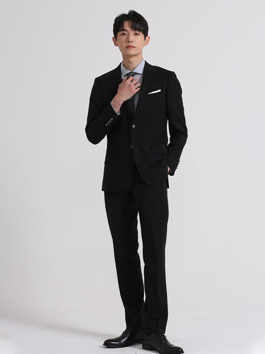 callisto黑色丝毛混纺西服 ARBWJ076C 商品图3