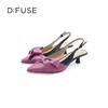 DFuse迪芙斯2023春季新款羊皮尖头蝴蝶结单鞋凉鞋女鞋DF31114043 商品缩略图7