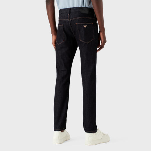 EMPORIO ARMANI 阿玛尼 男士棉质修身针织休闲牛仔裤 黑色 3R1J06 1DPXZ 0941 商品图2