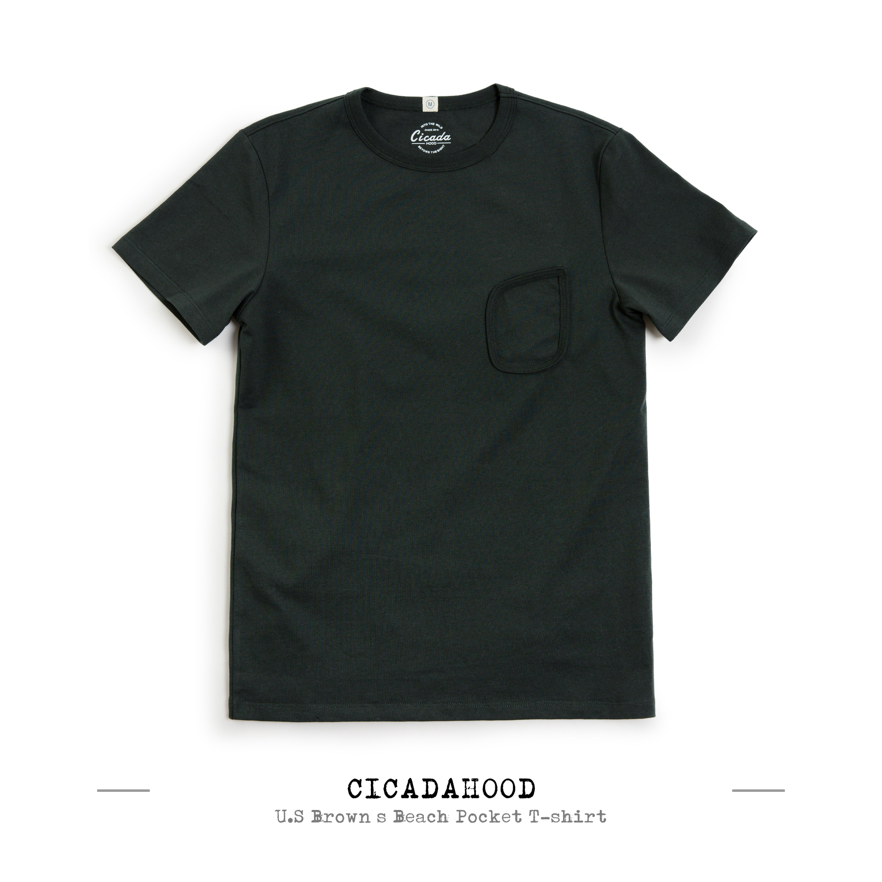 Cicadahood U.S Brown’s Beach Pocket T-shirt 美式复古运动T恤