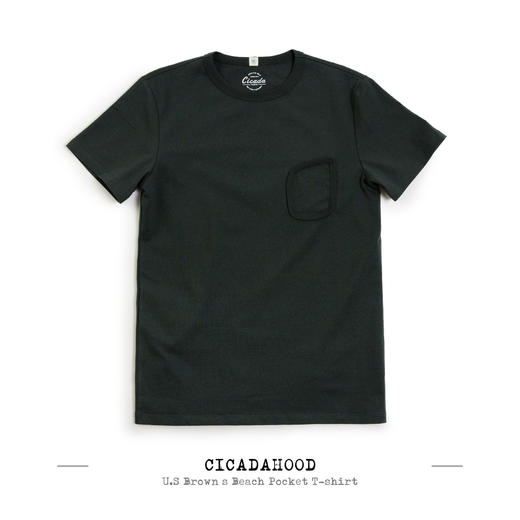 Cicadahood U.S Brown’s Beach Pocket T-shirt 美式复古运动T恤 商品图0