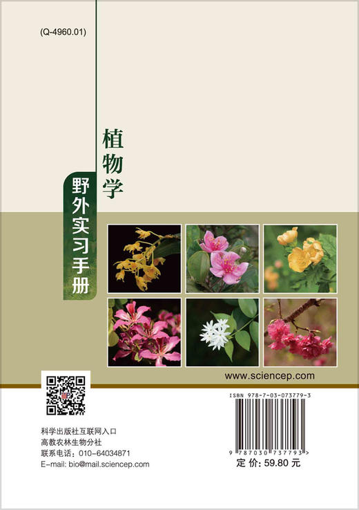 植物学野外实习手册/张荣京，郝刚，张永夏 商品图1