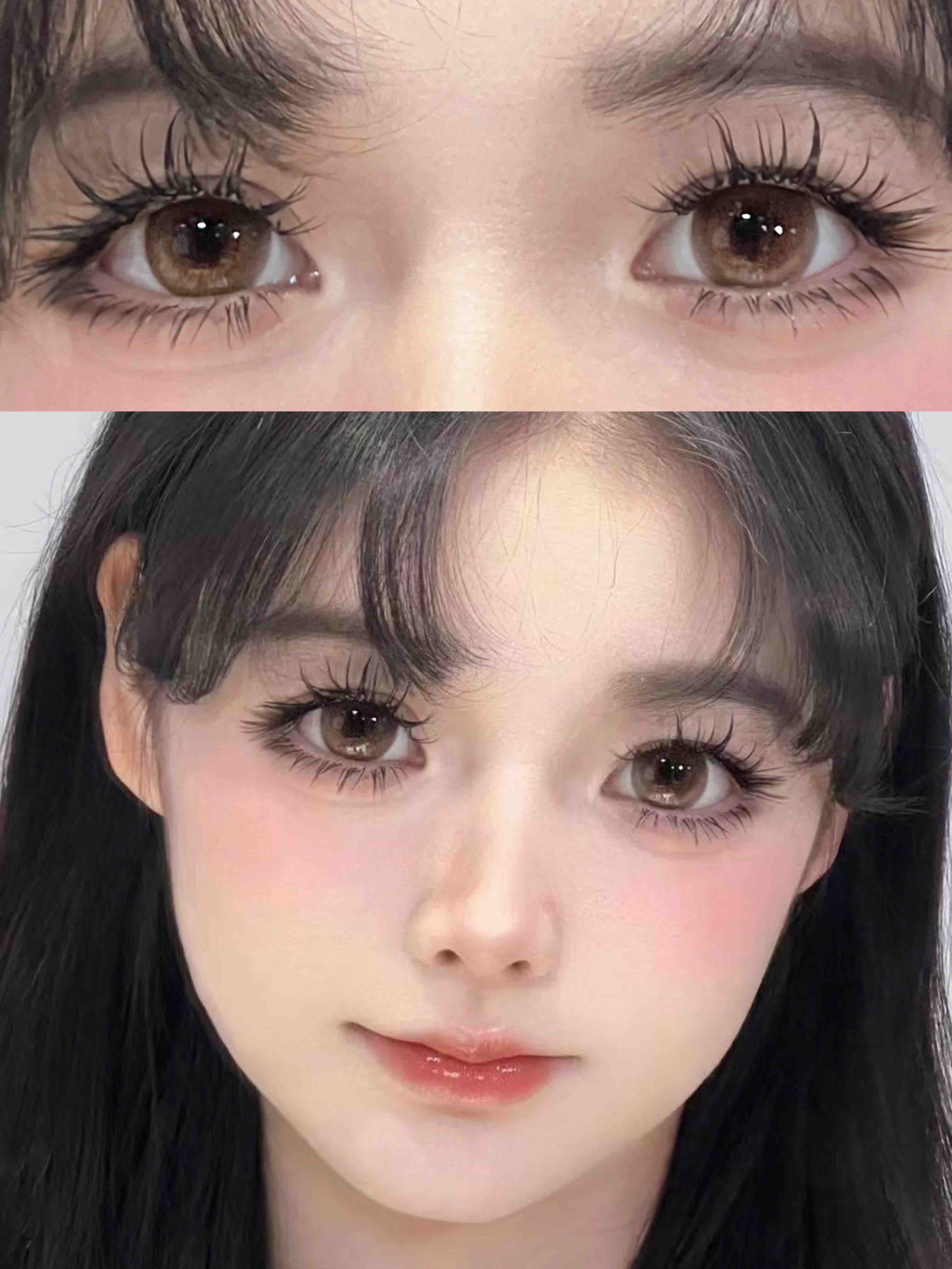 年抛 橘子气泡水 sheepcon  大直径14.5 着色14.3 ( 同品牌多副更划算 选款色板在详情页)