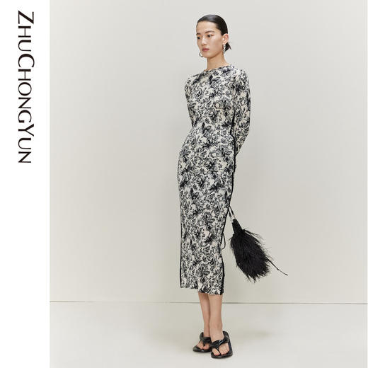 ZHUCHONGYUN 设计感针织半身裙C1CX1765M 商品图1