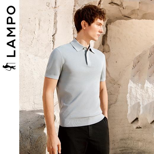 【Lampo蓝豹】B6F 男士麻爽棉短袖商务polo衫 商品图1