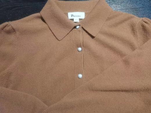 帕罗品名翻领女开衫货号22A1c7126c成份100％山羊绒 商品图1